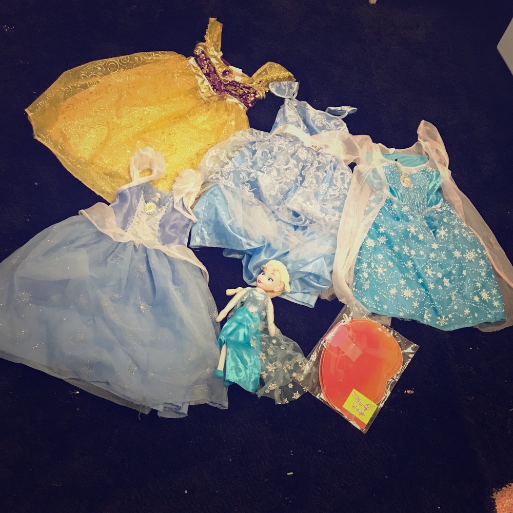 Princess Dress Up lot in 4/5